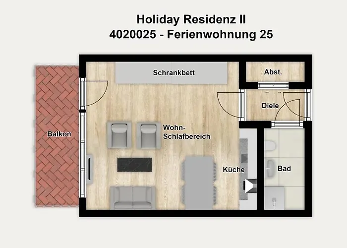 公寓 Residenz Ii 25 博尔库姆
